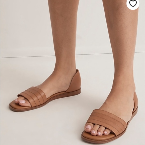 NIB Madewell Pieced D’Orsay Leather Flats aka The Nelda D’Orsay in True Black 10 - Picture 3 of 4